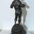 BEAUTIFUL 18" TALL VINTAGE METAL STATUE OF A YOUNG BOY HOLDING A CUP 7 thumbnail