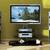 Sanus 3-Shelf Flat Panel TV Stand (Black/Silver/Glass) 6 thumbnail