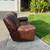 Genuine Leather Double Recliner Loveseat Couch 3 thumbnail