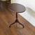 Vintage Solid Wood Mahogany Finish Round Pedestal Tilt Side Table 2 thumbnail