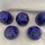 (3) Blue and White Art Glass Style Hanging Pendant/Track Light Shades 5 thumbnail