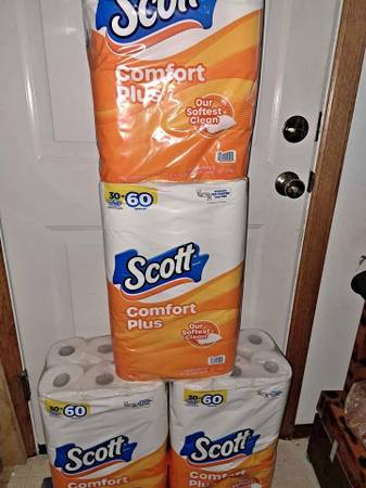 Scott Comfort Plus Toilet Paper! 30 double rolls=60 reg. rolls 1