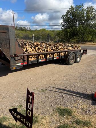 We buy wood. We buy cords of mesquite, post oak, and pecan. 1
