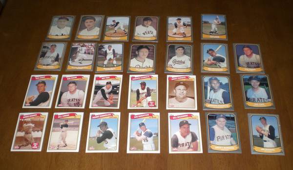 27 VINTAGE REPRINTS Pittsburgh Pirates Baseball Cards 1