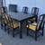 Vintage Asian Mid Century Style Lacquer Dining Table w/6 chairs (A63) 1 thumbnail