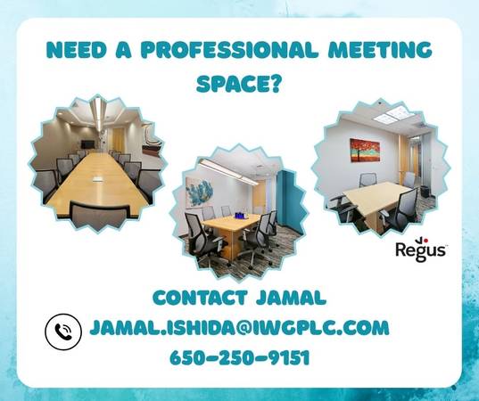 $39 🏢 Anfitriona como un profesional con salas de reuniones Regus (Folsom)63919497321987120