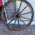 Antique woodwn wagon wheels 2 thumbnail
