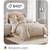 New: WATERFORD Donagen Queen Comforter Set Beige & Gold Luxury Bedding 15 thumbnail