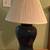 Two Navy Blue Lamps With Shades 2 thumbnail