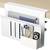 White Desk Side Storage, Steel Hanging Desk Organizer 1 thumbnail