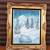 Vintage Original Winter Landscape oil on Canvas  painting 1 thumbnail