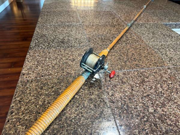 bamboo fly rod vintage with penn reel vintage 2 piece Montague bamboo fishing rod with Penn reel - sporting goods  - by owner - sale