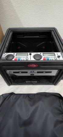 Pyle Pro PDCD205 Dual CD Player in SKB Rack Case OBO 1