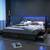 New King Bed Base with Charging Station and LED Lights, Metal Bed Frame with 4 S 7 thumbnail