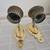Vintage Brass Candle Wall Sconce Holders 12 thumbnail