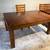 Wood Dining Table with Butterfly Leaf 6 or 8 people sitting 1 thumbnail