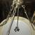 Modern Round Saucer Style Chrome  & Milk glass Chandelier Light Lamp 3 thumbnail
