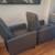 Beautiful Gray Leather Reading Chairs 3 thumbnail