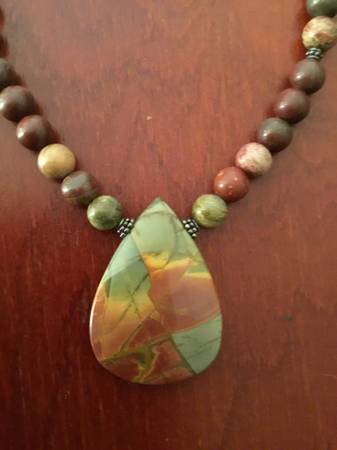 Jasper Cabochon & Beaded Necklace - $65 (Wenatchee)63441538508417120