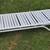 White 7' Long Aluminum Adjustable Chaise Lounger with Cushion 7 thumbnail