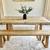 6FT X 3FT Solid Wood Rustic Farmhouse Dining Table 6 thumbnail