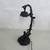 Cherub Angel Ornate Cast Iron Bronze Tone Desk Table Top Lamp 6 thumbnail