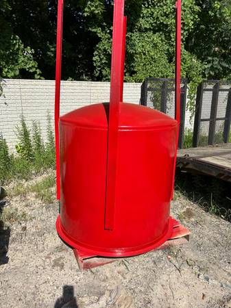 Giant funnel on stilts would make great feeder for livestock or farm 1