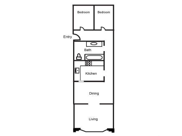$2,695 / 2br - 977ft2 - Your 2/BD apt, Downtown San Jose, Modern kitchen, Below Market Rental (san jose downtown)63946672195202122