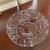 Large Fruit Pattern clear glass round serving plate 13" 16 thumbnail