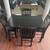 Black dining set ,  table and 4 solid chairs 2 thumbnail