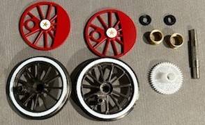 Drive wheel parts for a Bachmann G scale Baldwin 4-6-0 Locomotiv 1