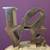 Vintage Aluminum "LOVE" Letter Sculpture Paperweight (Robert Indiana Style) 3 thumbnail