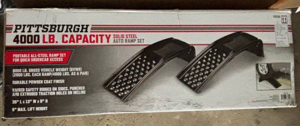 AUTO RAMP SET , 4,000 lbs capacity solid steel 1