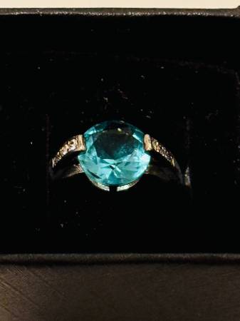 3 anillos de plata esterlina con aguamarina para día especial - $199 (san josé oeste)63471477483395121