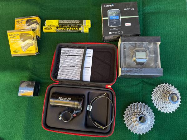 Shimano 11 spd cassettes, Garmin 520, 910XT, Exposure Maxx-D 1