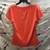 Unbranded Women's V-Neck Short Sleeve Blouse 4 thumbnail