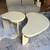 RARE Vintage 2pc Coffee Table Set  | Solid Wood Pearl Lacquered 3 thumbnail