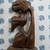 Hand-carved Teak "Kissing" Statuette from St. Lucia 2 thumbnail