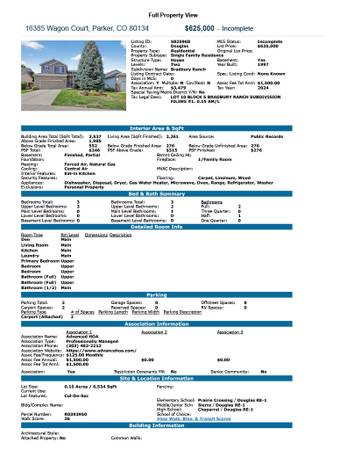 $625,000 / 3br - 2537ft2 - Bright & Beautiful Family Home in Fabulous Parker (Bradbury Ranch)63736257272193120