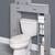 New-Grey Zenna bathroom over toilet storage cabinet adjustable shelves 1 thumbnail