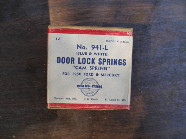 FORD & MERC 1950 DOOR LOCK SPRINGS 1
