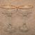 Vtg Pair of GOLD RIM crystal champagne glasses-WEDDING!! 2 thumbnail