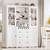 72" Tall Kitchen Storage Cabinet with Doors and Open Shelves, 58" Wider Kitchen  8 thumbnail