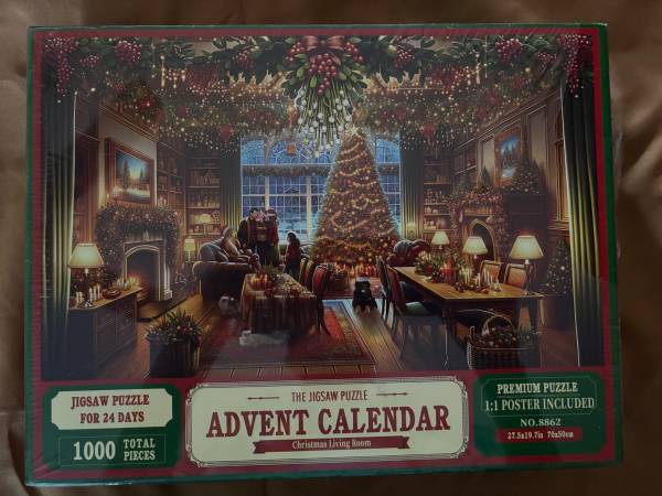 Jigsaw Puzzle Advent Calendar – 1000 Piece Premium Puzzle 1