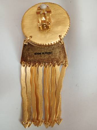 Pre-Columbian "Sun Goddess Design" Earrings - $40 (Madison)63471318126339122