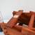 Vintage mid century modern solid teak accordion wine rack by Goodwood 3 thumbnail