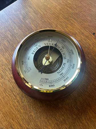 Regen Veranderlich Schon German Barometer 1