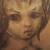Vintage Framed Charcoal Drawing of Girl Signed 3 thumbnail