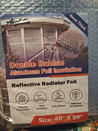 Reflective Aluminum foil insulation 48"x99" 1