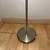 Silver metal floor lamp with round glass shade - 65” tall 4 thumbnail